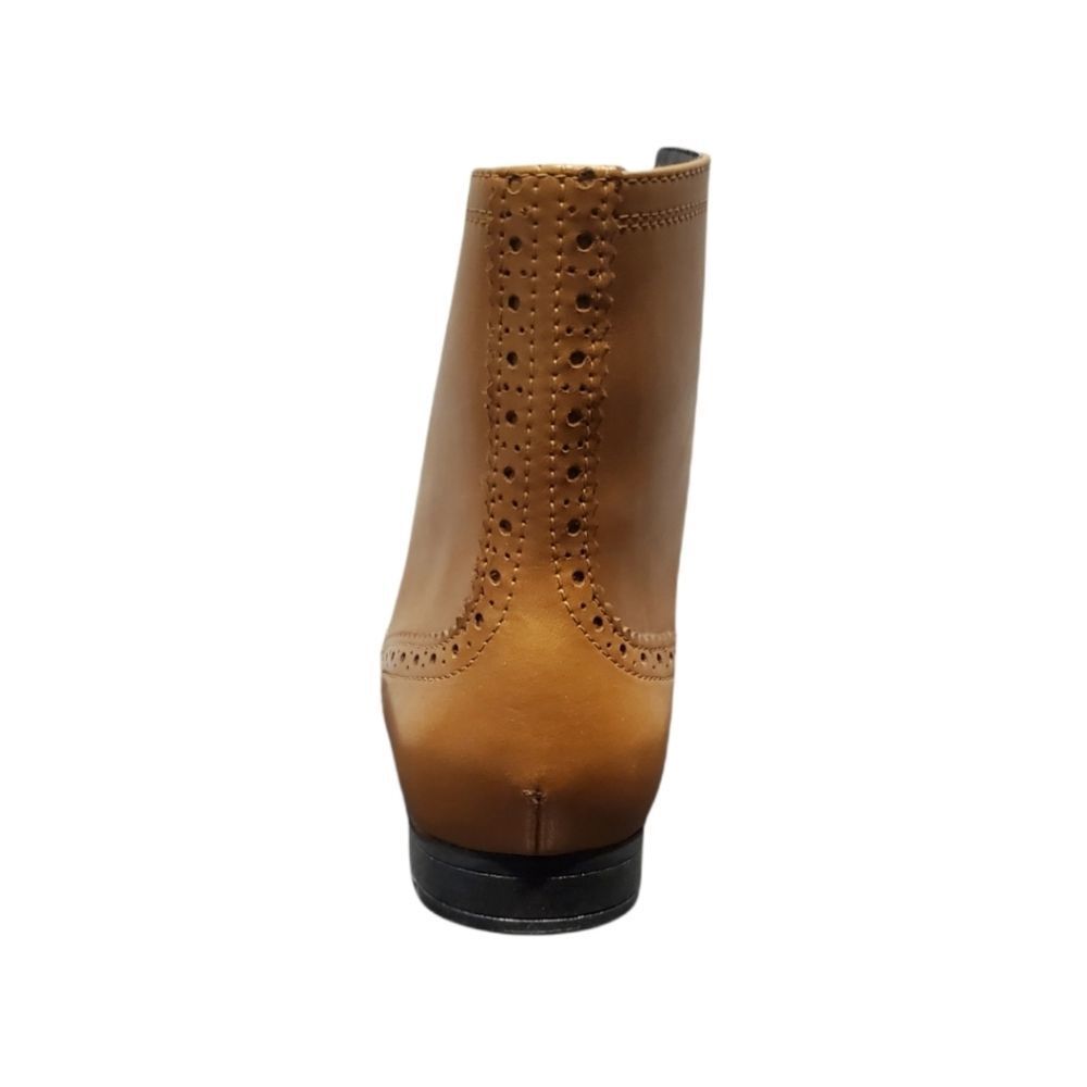 Barneys New York Tan Wingtip Boots - Picture 4 of 10